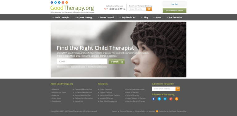 Child Therapist Landing Page
